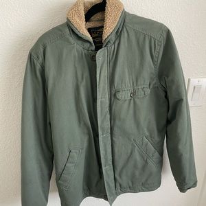 CPO Provisions Urban Outfitter’s light Green Faux Shearling Jacket